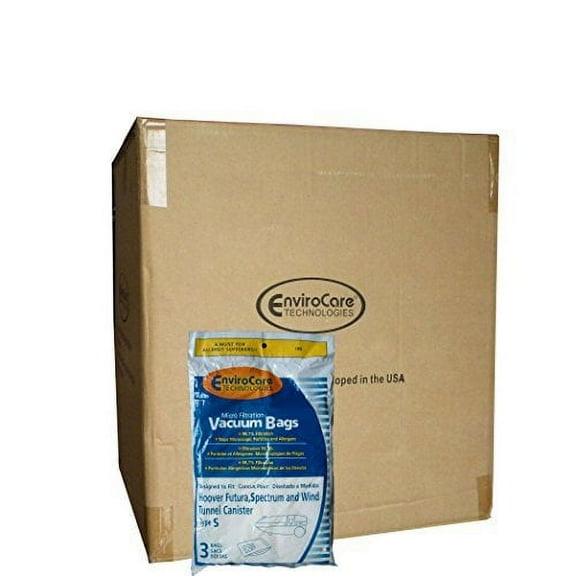 150 Compatible with Hoover Windtunnel Allergy Vacuum Type S Bags, Futura, Spectrum, Power Max Va