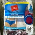 thumbnail image 2 of Womens, Hanes Cotton Sporty Hipsters, 5 Pack 5/Small, 2 of 2