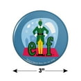 thumbnail image 3 of Elf Snow Globed Kitchen Refrigerator Locker Button Magnet, 3 of 6