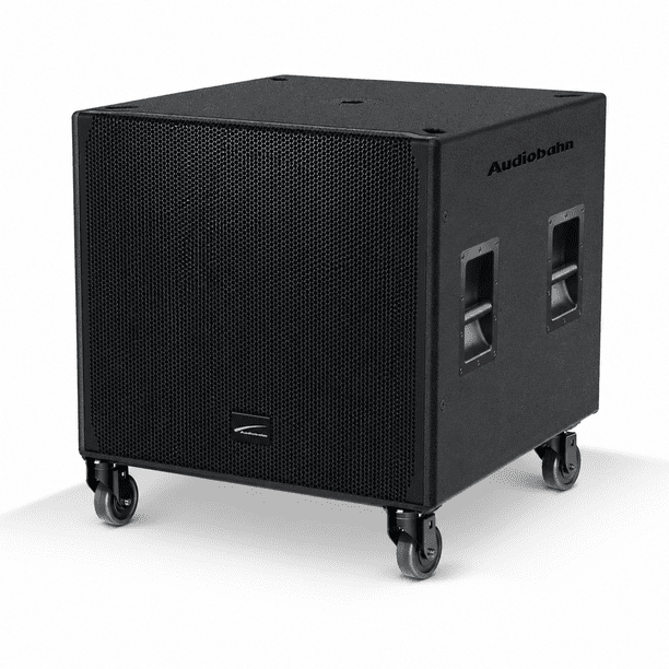 Subwoofer amplificado profesional de doble bocina 18" 2400w Audiobahn IMMORTAL197