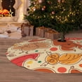 thumbnail image 6 of Sikiie Autumn Animal Maple Leaves 30-48 inches {designName} Print Christmas Tree Skirt Snowman Xmas Tree Skirt with Edge Christmas Decorations for Holiday Party-36", 6 of 7
