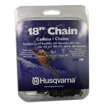 Husqvarna 531300443 18" H80 Chainsaw Chain .3/8" by .050" Low Vibe Original