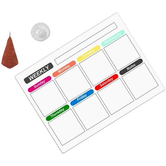 MLINS Dry Erase Boards Magnetic Weekly Planner Erasable Message Writing