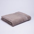 thumbnail image 3 of Melissa Linen Bath Sheet 100% Turkish Cotton 600 GSM 3 Piece Bath Sheet Set in Mocha, 3 of 5