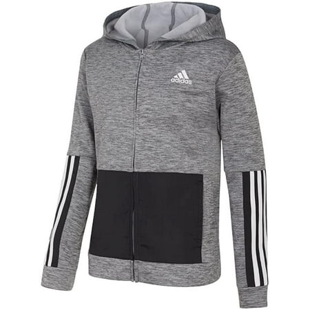 adidas Brand Love Fleece Hooded Jacket Kids AP5531 Size X-Large New with tag