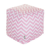 Majestic Home Goods Chevron Indoor Ottoman Pouf Cube