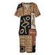 thumbnail image 3 of Vestido de bolsillo suelto con estampado étnico africano para mujer vestidos formales para ocasis, 3 of 6