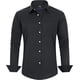 thumbnail image 1 of J.VER Camisas de vestir para hombre, camisa formal de manga larga, elástica, sin arrugas, informal, con botones, 1 of 4