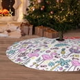 thumbnail image 6 of Lsque Summer with Flamingo Print Christmas Tree Skirt, Tree Skirt with Ties or Velcro, Perfect for Holiday Decorations, Halloween, and New Year-36", 6 of 7