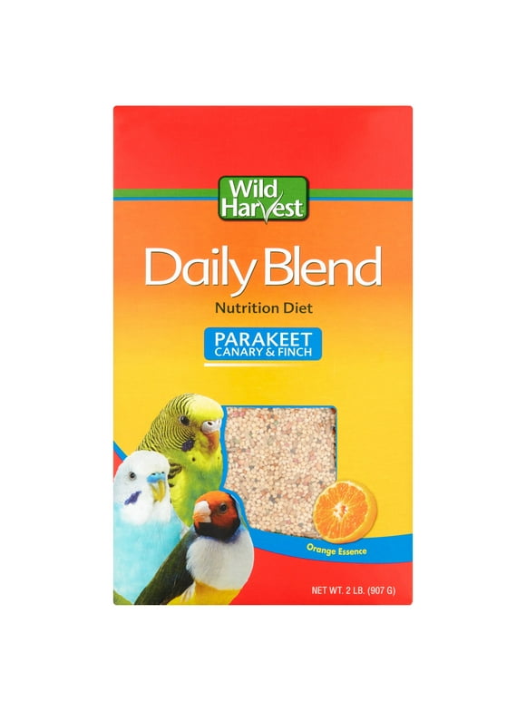 Wild Harvest Daily Blend Bird Food for Parakeet, Canary & Finch, 2 lb