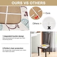 thumbnail image 4 of Dining Chair Seat Covers Set of 6, Stretch Printed Seat Covers for Dining Room Chairs, Soft Removable Washable Chair Seat Protector Seat Cushion Slipcovers for Kitchen, Office, 4 of 6