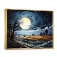 thumbnail image 2 of Designart "Stormy Encounter Amidst the Pastoral Landscape" Landscapes Floater Framed Wall Decor, 2 of 7