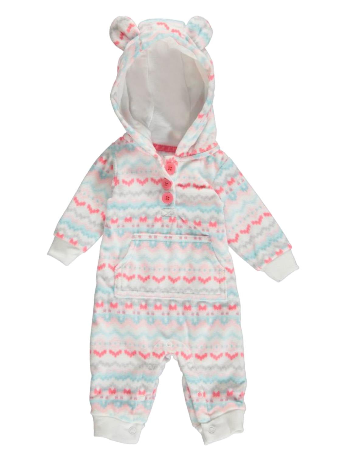 carter's hooded fleece jumpsuit