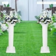 4 X Roman Column Classic Triumphant Columns White Roman Pillar Wedding ...