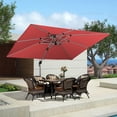 thumbnail image 3 of Purple Leaf 10x12ft Outdoor Patio Umbrella - Offset Cantilever Design with 360° Rotation, Terra Rectangle Market Umbrella for Deck, Pool, and Garden, 3 of 14