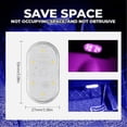 thumbnail image 3 of Luz de lectura LED para el interior del coche | Mini lámpara de techo magnética para puerta de reposabrazos del maletero | Recargable 5V | 4 cuentas de lámpara | A prueba de polvo A prueba de, 3 of 8