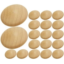 HONMEET 100Pcs Khaki Wood Plugs Furniture Hole Covers 1.2x1x1in Screw Hole Concealers for Wood Repair