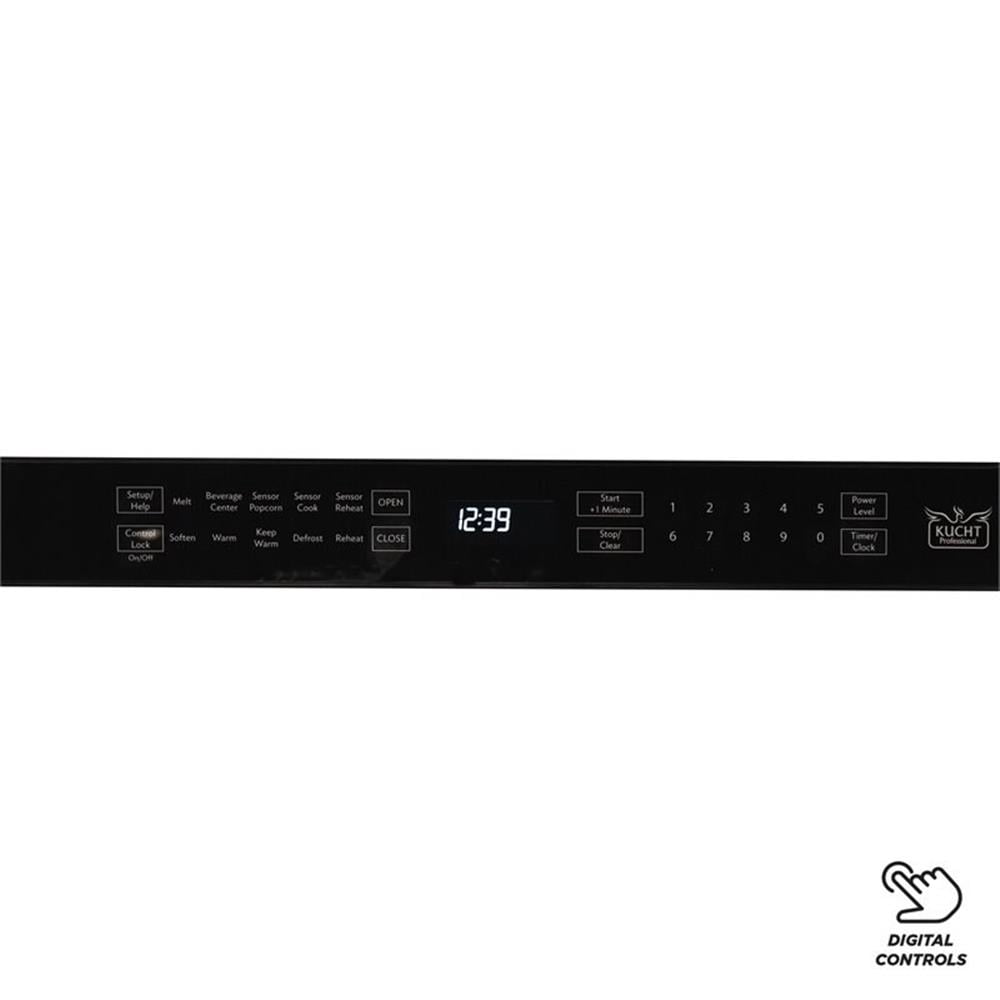Kucht Professional 23.8" Modern Stainless Steel Microwaves in Silver