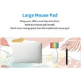thumbnail image 6 of Abstract Plant Large Mouse Pad XL Boho Pink Palm Leaf Gaming Mouse Pad with Non-Slip Rubber Base Mousepad Stitched Edges Desk Pad Laptop Desk Pad Computer Keyboard Mouse Mat 31.5×11.8 Inch, 6 of 6