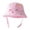 Pink, variant on LYHaoo Kids Adjustable Chin Strap Sun Hats Summer Spring Sun Hat Cartoon Embroidery Outdoor Beach Bucket Cap Bucket Hat,Beige