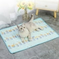 thumbnail image 1 of Estera de enfriamiento para mascotas de seda de hielo, mantas portátiles lavables para sofá de perros, cama de piso, asientos de automóvil, 1 of 9