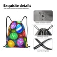 thumbnail image 6 of Bingfone Colorful Easter Eggs1 Drawstrings Backpacks Bags For Men Women Gym Drawstrings Bag, 6 of 9