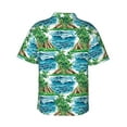 thumbnail image 4 of Xecao Hawaii Palms print Hawaiian shirt - a stylish short-sleeve button-down for men, perfect for casual beach and tropical outings., 4 of 9