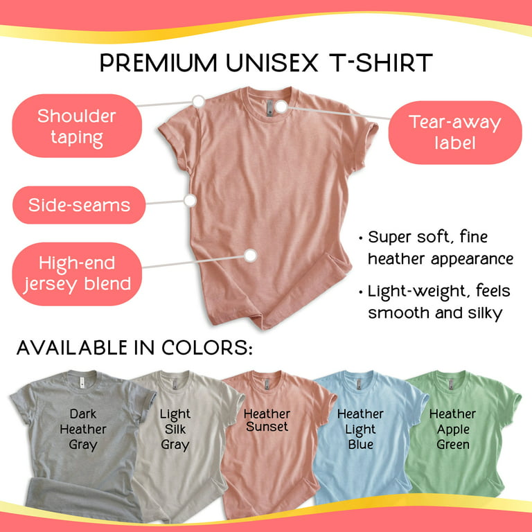 EVERTREE Clothing Instant Mermaid T-Shirt, unisex Women's Shirt, Vacation Shirt, Ocean Shirt, Swimming Shirt, Beach Shirt, Heather Light Blue, Medium