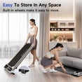 thumbnail image 4 of YPOO Folding Walking Pad Treadmill with Incline and Handle, 3-Window Display, Dual Use Home/Office Fitness Equipment, 300 lb Capacity, Silver, 4 of 10