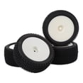 thumbnail image 4 of 1/10 Scale RC Off Road Tyres, 4pcs Rubber Tires Front Rear Tyres Compatible with ARRMA Raider 10 BLS MJX HYPER GO Wltoys Rlaarlo, 4 of 7