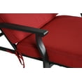 Mainstays Belden Park Cushion Steel Outdoor Chaise Lounge Navy/Black