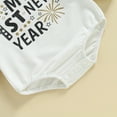 thumbnail image 6 of Bagilaanoe Newborn Baby Girl Boys New Year Clothes Romper Sweatshirt Long Sleeve Bodysuits Letter Print Pullover 6M 12M 18M 24M Infant Casual Tee Tops, 6 of 6