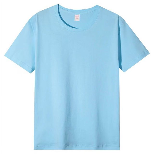 Selected pure cotton round neck parent-child short-sleeved shirt, casual party sports loose top