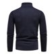 thumbnail image 2 of Gibobby Suéter de cuello redondo para hombre Suéter de algodón trenzado con cuello redondo para hombre(Marina,Mediana), 2 of 4