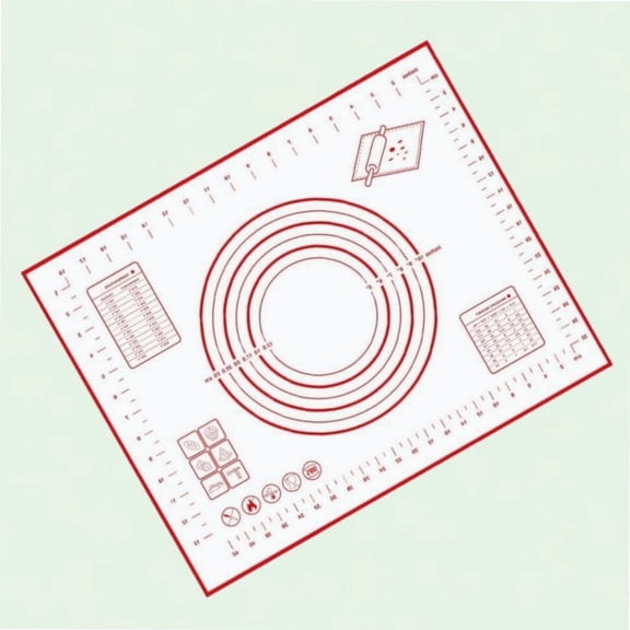 Non-stick Silicone Kneading Mat for Baking, Pressing Dough and Rolling Bread