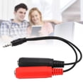 thumbnail image 1 of 3.5mm Male To 6.35mm Female Sound Cable, 7.9in Long Sound Cable Converter Flexible Rubber Sheath Maximizes  Transmission  For MP3 MP4 For DVD Player, 1 of 8