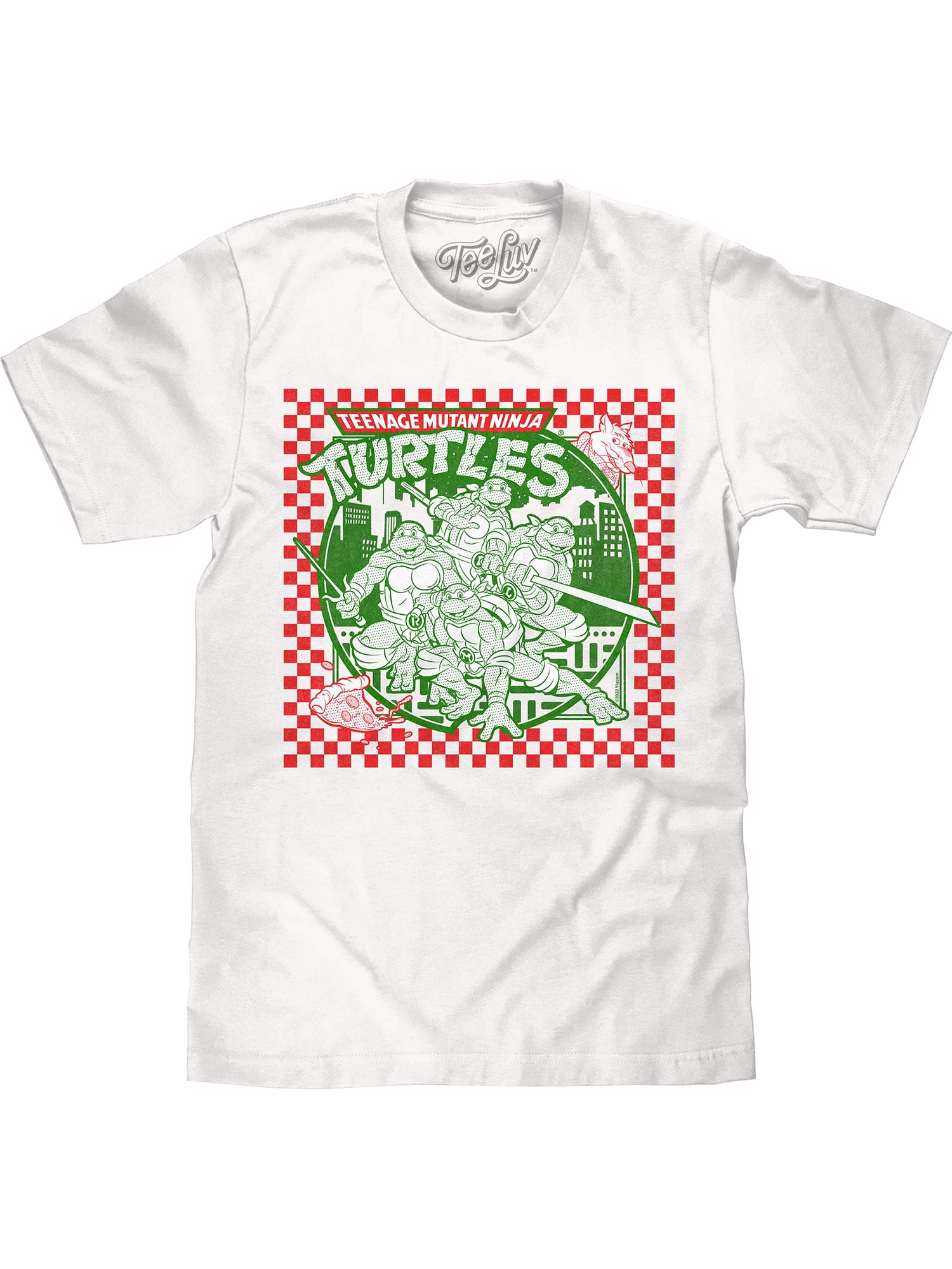 Teenage Mutant Ninja Turtles TMNT Boys Pizza Time T-Shirt New Blue Licensed 