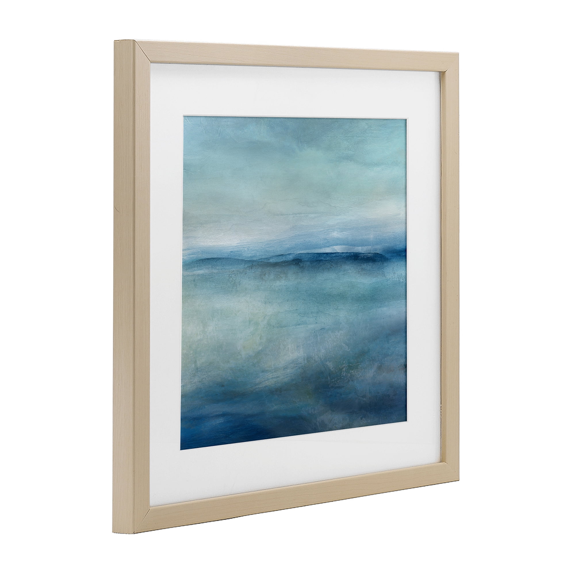 Stupell Industries Misty Blue Coastal Horizon Birch Framed Print Under Glass, design by Carol Robinson