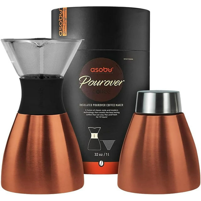 Asobu Insulated 32-oz. Pour Over Coffee Maker With Double-Wall Vacuum