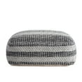 thumbnail image 3 of Jani Honolua 34" Gray Square Oversized Pouf Ottoman, 3 of 5