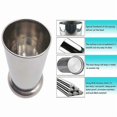 thumbnail image 2 of Stainless Steel Straw Holder, Counter-Top Straw Dispenser, Cutlery Organizer, Spoons Forks Chopstick, 2 of 5