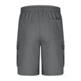 thumbnail image 6 of Kids Quick-Dry Cargo Shorts, Drawstring Waist, Lightweight Multi-Pocket Shorts for Summer and TravelDark Gray130, 6 of 7