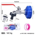 thumbnail image 2 of IBC Tap 1000L Water Tank Tap Alloy With 3/4 Inch Connection IBC Adapter For Water Tank Tap Rainwater Tank IBC Tank Accessories, 2 of 5