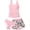 Pink, variant on Lanbubble Girls Tankini Swimsuits for Teens 3 Piece Padded Bathing Suit with Print Shorts Square Collar Girls' Swimwear Set 11-16Y