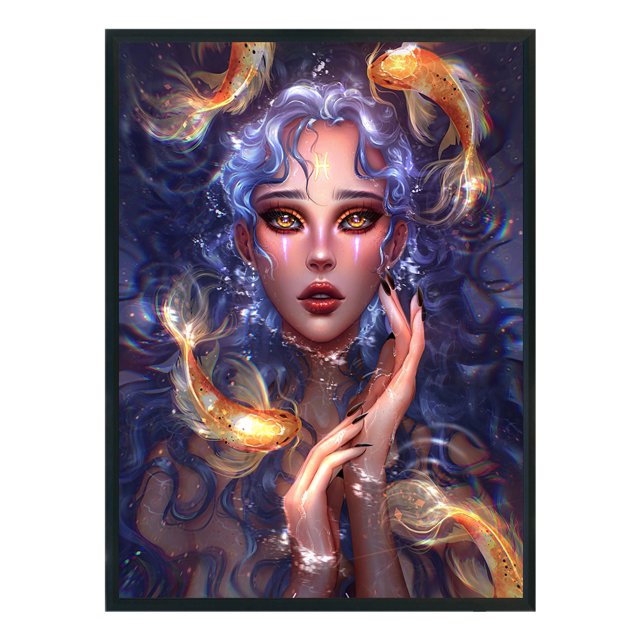 Cuadros Decorativos Bordado completo Hilo de algodón ecológico 11CT Impreso Fairy Cross Stitch Artwork (3) Tmvgtek embutido en tela