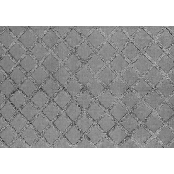 Ahgly Company Indoor Rectangle Oriental Gray Industrial Area Rugs, 2' x 3'