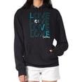 thumbnail image 4 of Women's G-III 4Her by Carl Banks  Black Miami Dolphins Love Graphic Pullover Hoodie, 4 of 5