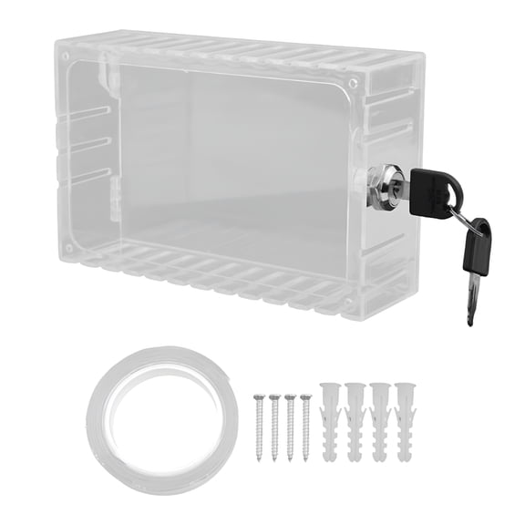 ZHZFKQ 2026 New Transparent Thermostat Lock Box Cover with Key Air Conditioner Lock Box Cover Thermostat Cover with Lock