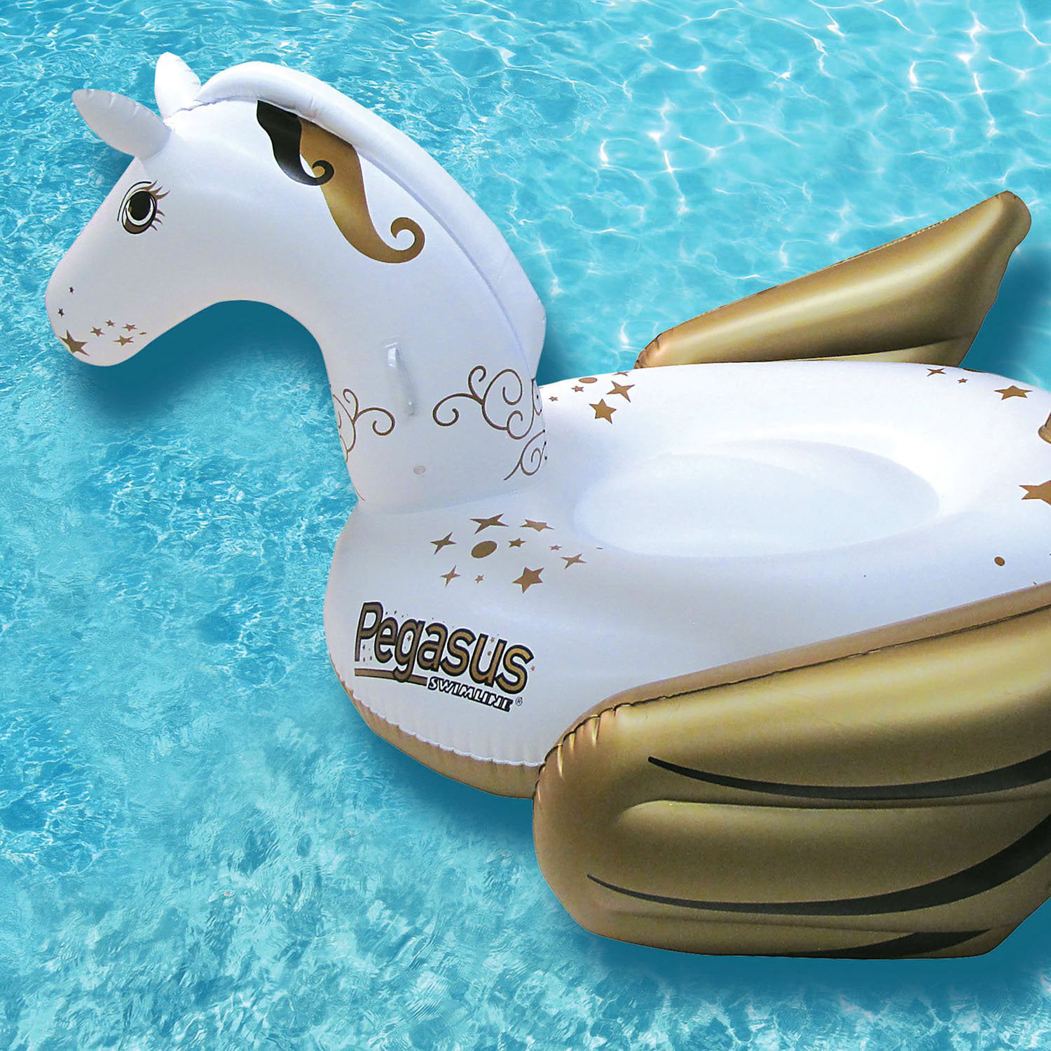Swimline Giant Inflatable Pegasus Ride-On Swimming Pool/Lake Float90707 