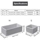 thumbnail image 3 of Organizador de cajones plegable no tejido para ropa interior, sujetadores, corbatas y calcetines Caja de almacenamiento con compartimento para ahorrar espacio, 12 piezas, gris, 3 of 5